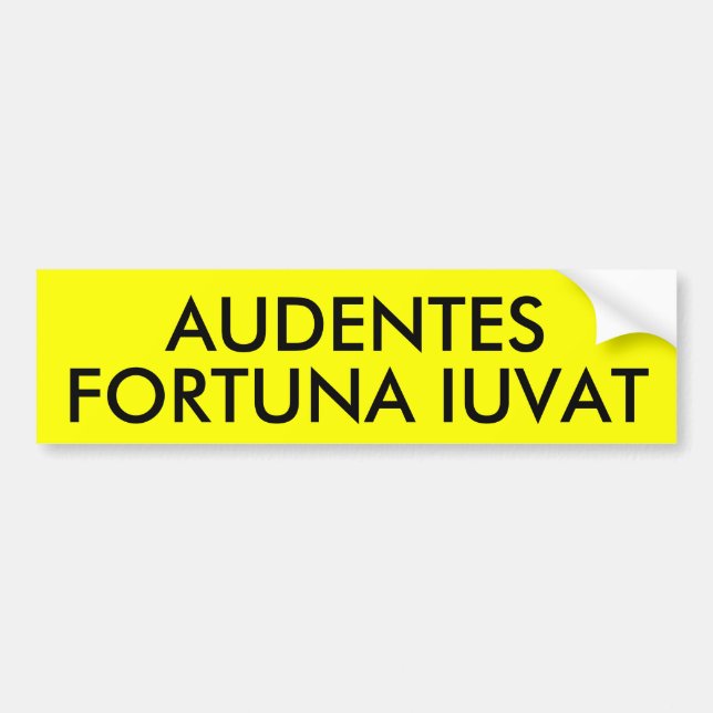 ADESIVO PARA CARRO AUDENTES FORTUNA IUVAT (Frente)