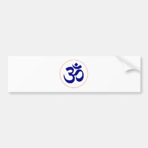 Adesivo Para Carro Aum ou símbolo do OM (azul com anel coral)