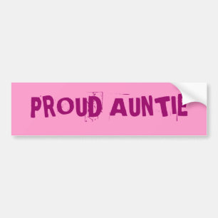 Adesivo Para Carro Auntie orgulhoso