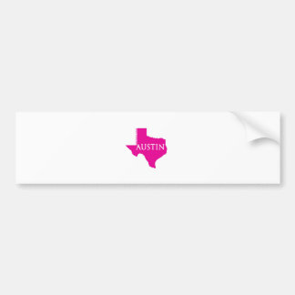 Adesivo Para Carro Austin cor-de-rosa, Texas