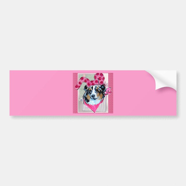 ADESIVO PARA CARRO AUSTRALIAN SHEPHERD (Frente)