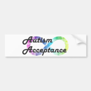 Adesivo Para Carro Autismo Aceitação de Bumper Sticker