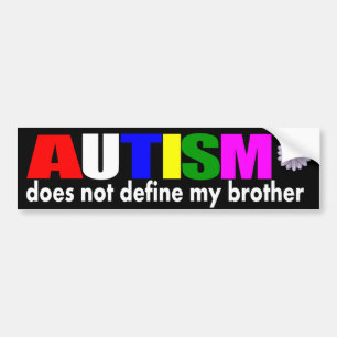Adesivo Para Carro Autismo não define meu irmão