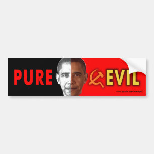 Adesivo Para Carro autocolante anti-Obama "Mau puro"