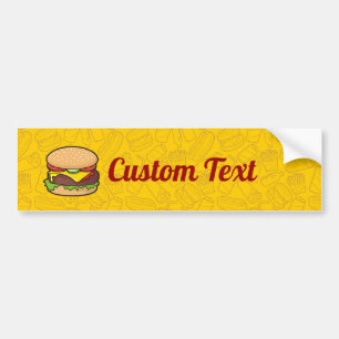 Adesivo Para Carro Autocolante Cheeseburger