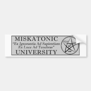 Adesivo Para Carro Autocolante da Universidade Miskatonic