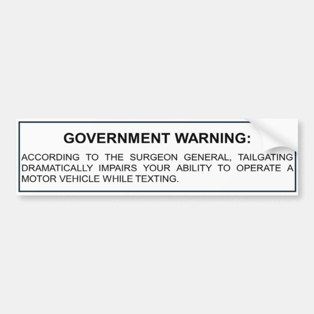 Adesivo Para Carro Autocolante de aviso de personalização e textação (Frente)