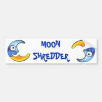 Autocolante de cartoon "MOON SHREDDER"