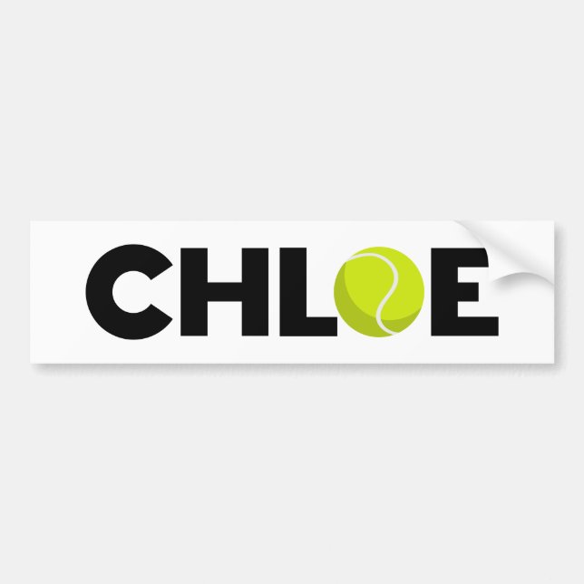 Adesivo Para Carro Autocolante de Tênis de Chloe (Frente)