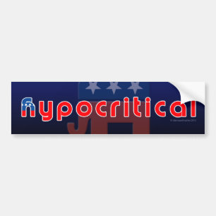 Adesivo Para Carro Autocolante Hipocrítico Anti-GOP