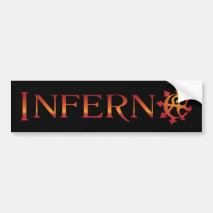 Adesivo Para Carro Autocolante no vidro traseiro #1 do inferno