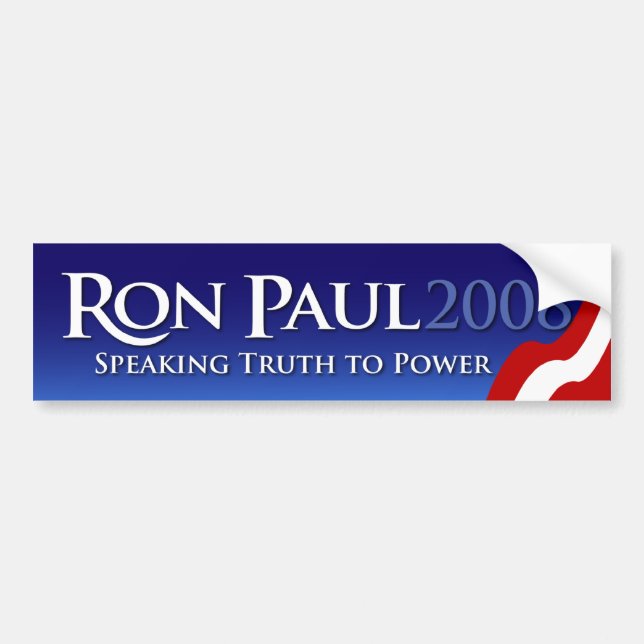Adesivo Para Carro Autocolante no vidro traseiro 2008 de Ron Paul (Frente)