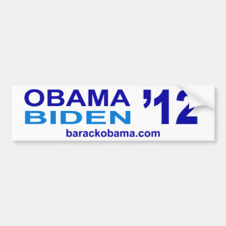 Adesivo Para Carro Autocolante no vidro traseiro 2012 de Obama Biden