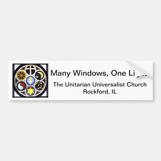 Adesivo Para Carro Autocolante no vidro traseiro a igreja (Frente)