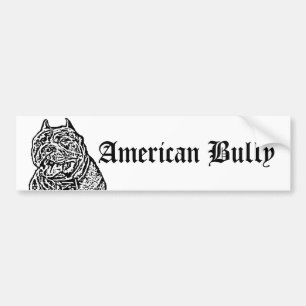 Adesivo Para Carro Autocolante no vidro traseiro americano do cão da