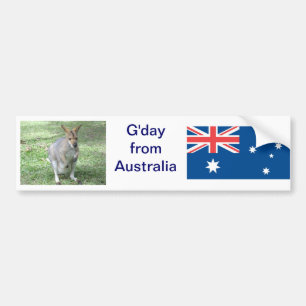 Adesivo Para Carro Autocolante no vidro traseiro australiano de G'day