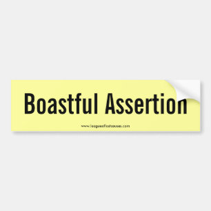 Adesivo Para Carro Autocolante no vidro traseiro "Boastful"