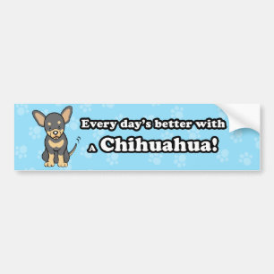 Adesivo Para Carro Autocolante no vidro traseiro bonito da chihuahua