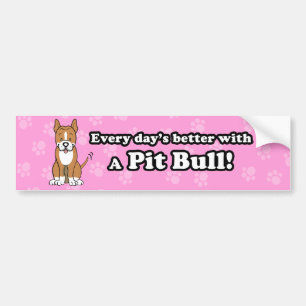 Adesivo Para Carro Autocolante no vidro traseiro bonito de Pitbull do