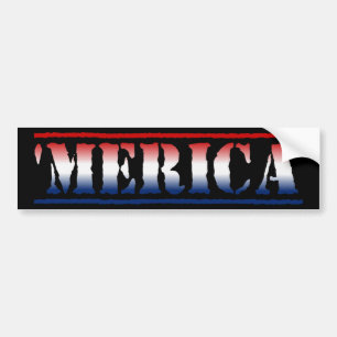 Adesivo Para Carro 'Autocolante no vidro traseiro branco de MERICA &