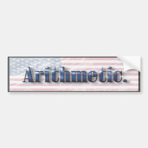 Adesivo Para Carro Autocolante no vidro traseiro da aritmética de