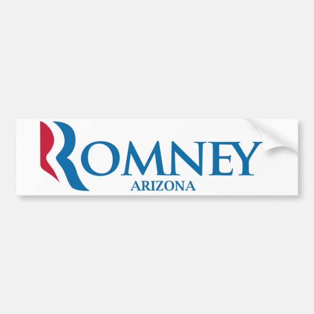 Adesivo Para Carro Autocolante no vidro traseiro da arizona de Romney (Frente)