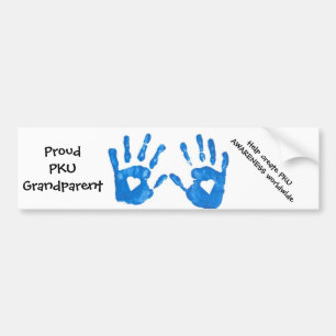 Adesivo Para Carro Autocolante no vidro traseiro da avó de PKU