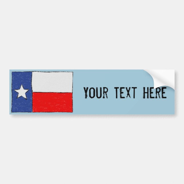 Adesivo Para Carro Autocolante no vidro traseiro da bandeira de Texas (Frente)