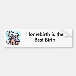 Adesivo Para Carro Autocolante no vidro traseiro da Casa-Homebirth