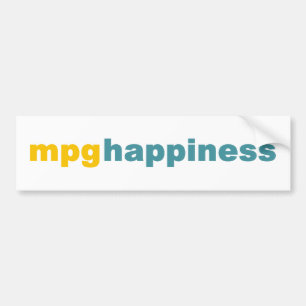 Adesivo Para Carro Autocolante no vidro traseiro da felicidade de MPG