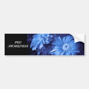 Adesivo Para Carro Autocolante no vidro traseiro da margarida azul