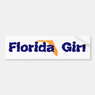 Adesivo Para Carro Autocolante no vidro traseiro da menina de Florida