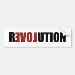 Adesivo Para Carro Autocolante no vidro traseiro da revolução (amor