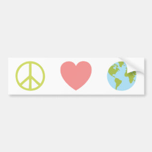 Adesivo Para Carro Autocolante no vidro traseiro da terra do amor da