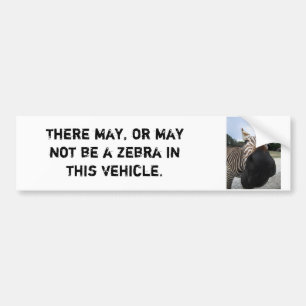 Adesivo Para Carro Autocolante no vidro traseiro da zebra -