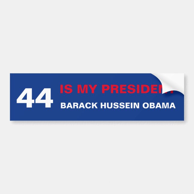 Adesivo Para Carro Autocolante no vidro traseiro de 44 Obama (Frente)