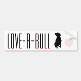 Adesivo Para Carro Autocolante no vidro traseiro de Amor-UM-Bull