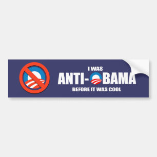 Adesivo Para Carro Autocolante no vidro traseiro de Anti-Obama - eu