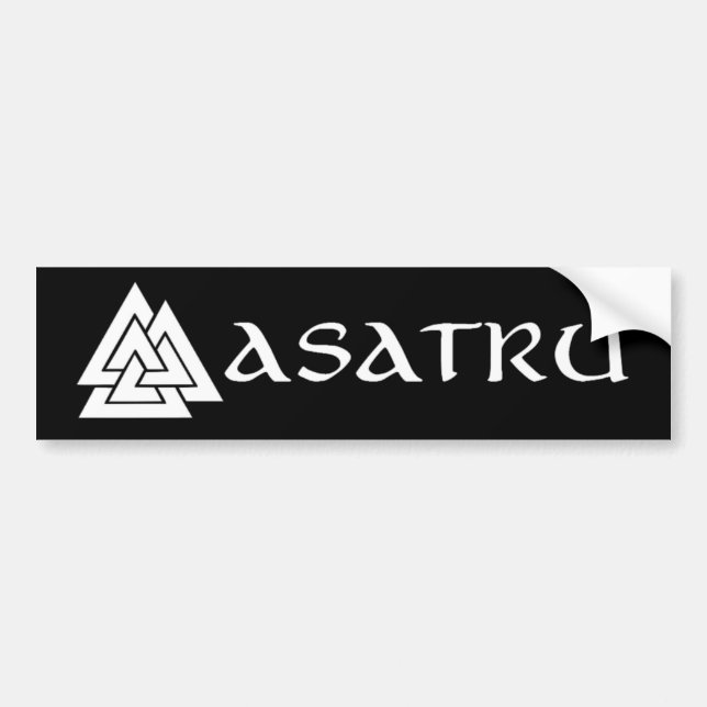 Adesivo Para Carro Autocolante no vidro traseiro de Asatru (Frente)