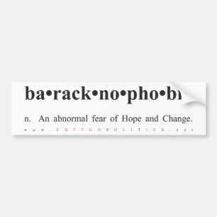 Adesivo Para Carro Autocolante no vidro traseiro de Baracknophobia