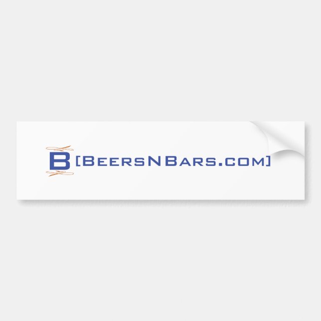 Adesivo Para Carro autocolante no vidro traseiro de BeersNBars.com (Frente)