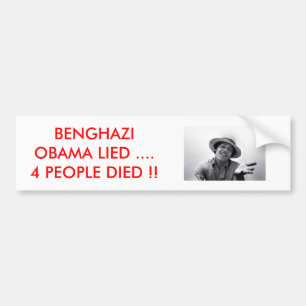 ADESIVO PARA CARRO AUTOCOLANTE NO VIDRO TRASEIRO DE BENGHAZI /OBAMA