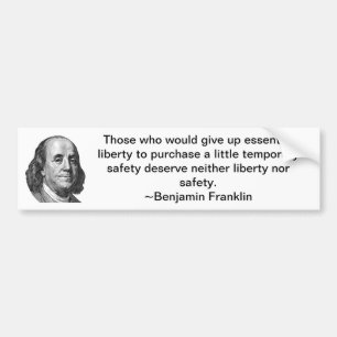 Adesivo Para Carro Autocolante no vidro traseiro de Benjamin Franklin