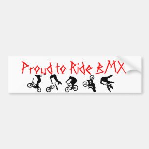 Adesivo Para Carro Autocolante no vidro traseiro de BMX orgulhoso