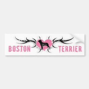 Adesivo Para Carro Autocolante no vidro traseiro de Boston Terrier