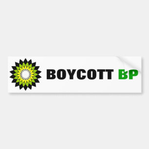 Adesivo Para Carro Autocolante no vidro traseiro de BP do BOICOTE