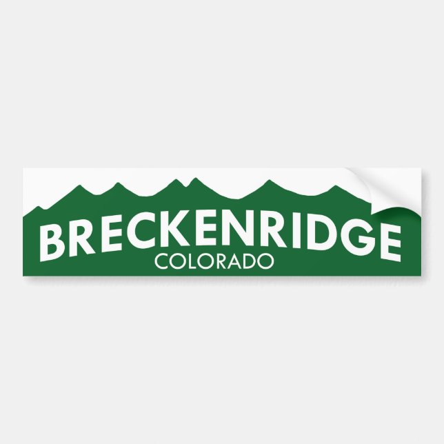 Adesivo Para Carro Autocolante no vidro traseiro de Breckenridge (Frente)