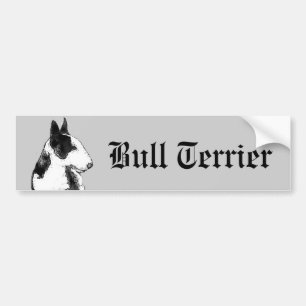 Adesivo Para Carro Autocolante no vidro traseiro de bull terrier