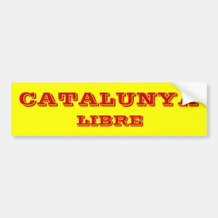 Adesivo Para Carro Autocolante no vidro traseiro de Catalunya* Libre