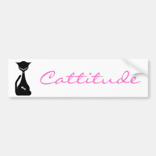 Adesivo Para Carro Autocolante no vidro traseiro de Cattitude
